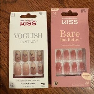 KISS Voguish Fantasy and Bare but Better Nail Sets - Pink and Nude